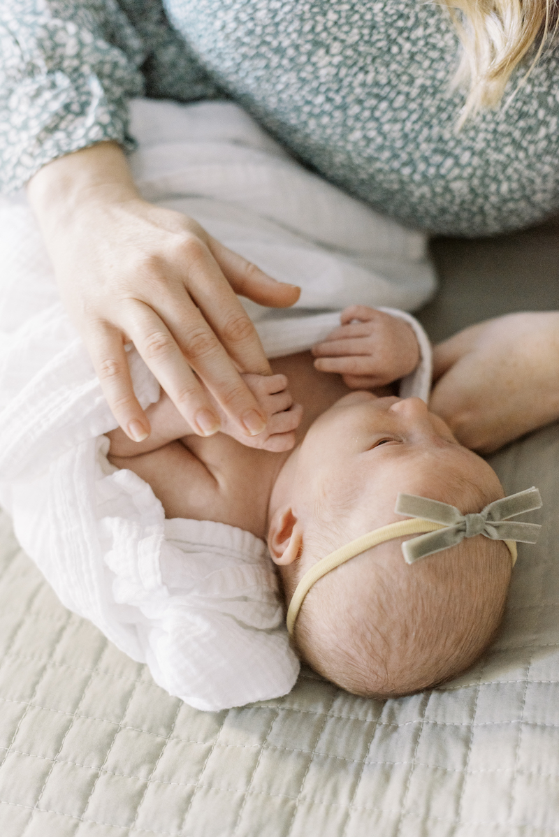 richmond-newborn-photography-newborn baby with mother-Jacqueline Aimee Portraits